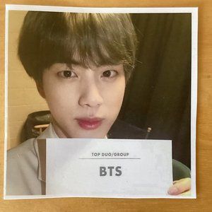 BTS Jin Top Duo/Group Billboard Music Awards Selfie Photocard